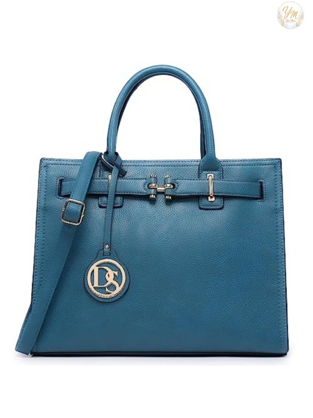 Pebbled Vegan Leather Satchel Work Handbag Tote Shoulder Bag